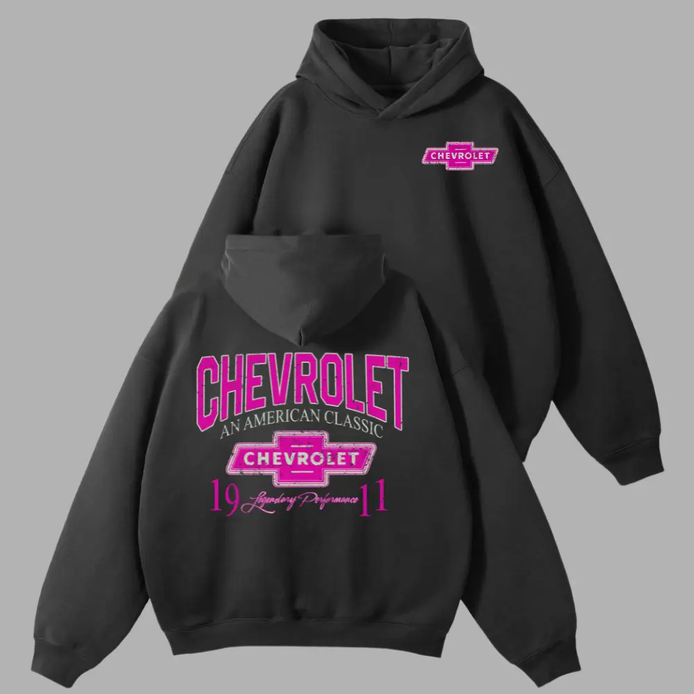 Chevrolet American Classic Logo Hoodie, Sweatshirt, T-Shirt, Retro Chevy Graphic Sweatwear, Vintage Car Culture Streetwear, Unisex Fan Gift, Gift For Chevy Lovers