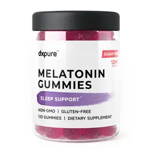 Melatonin Gummies - 120 Gummies - 12mg - Sleeping Aid Extra Strength Sugar Free