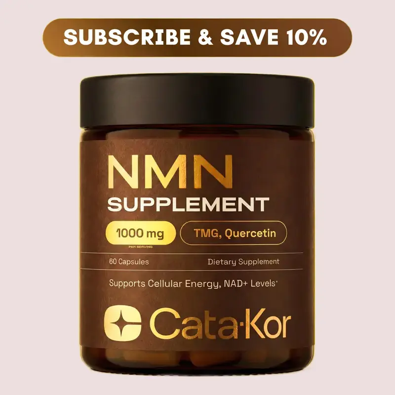 Edible Natural NMN Healthcare Dietary Supplement - 1000 mg Complex with Quercetin, TMG, Resveratrol, Vitamins, Supports Cellular Energy & NAD+ Levels for Health & Wellness