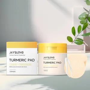 Turmeric Niacinamide Pore Cleansing Cotton Rounds Cleanser, Moisturizing Brightening Exfoliating, Smooth Soft Radiant Skin, Daily Hydration Cleanse