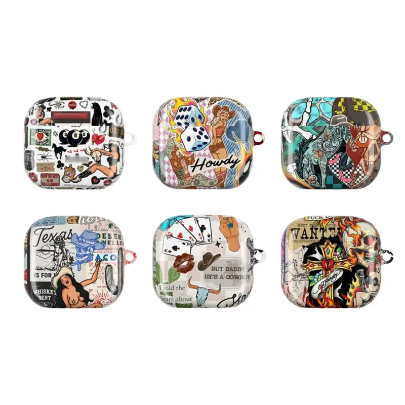 Yeehaw Western Aesthetic Airpod Case Collection I - Cover for AirPods Pro 2 3 4. Gift