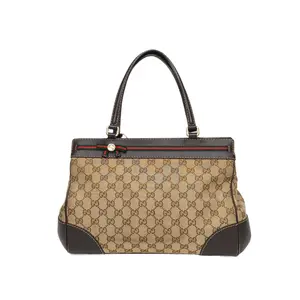 Pre-owned GUCCI 【Dina】GUCCI Monogram Canvas Gold Hardware Handbag Monogram