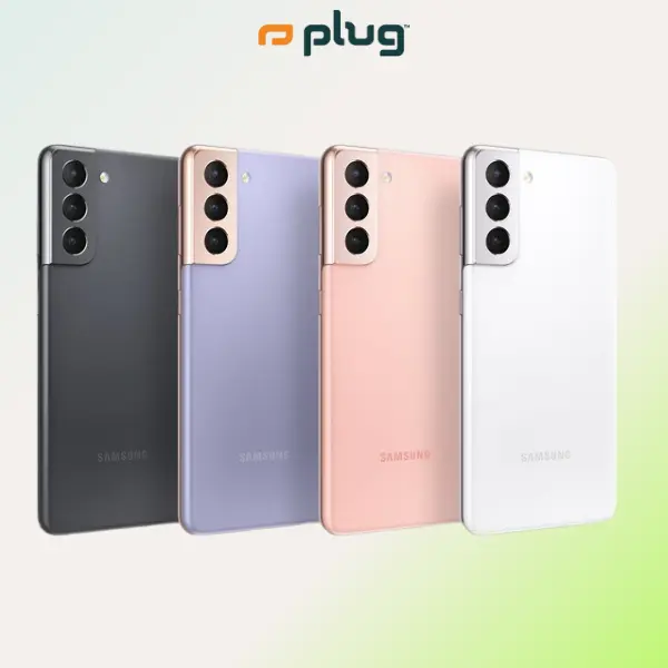 Refurbished Samsung Galaxy S21 (Unlocked) - Acceptable Condition with 1-Year Warranty by Plug