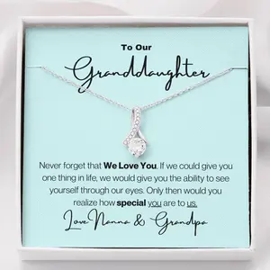 Granddaughter Necklace, Birthday Gift For Granddaughter, Granddaughter Gifts from Grandparents, Stocking Stuffers For Granddaughter