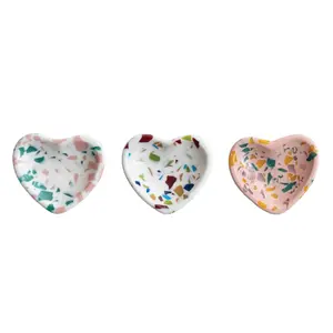 2-1/4"L x 2"W Resin Heart Trinket Dish
