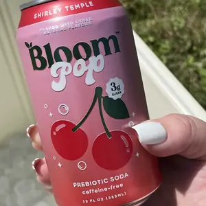 Bloom Pop Prebiotic Soda 12 Pack, 12oz Cans - Prebiotic Soda for Gut Health, Low Calorie Soda, No Caffeine, Healthy Soft Drink Alternative, Fruit Flavor Beverage