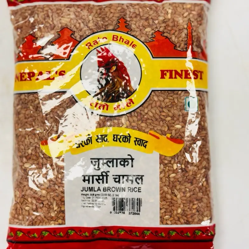 Marsi Chamal 1kg Bag ( Organic Jumla Brown Rice ) Grain Carb