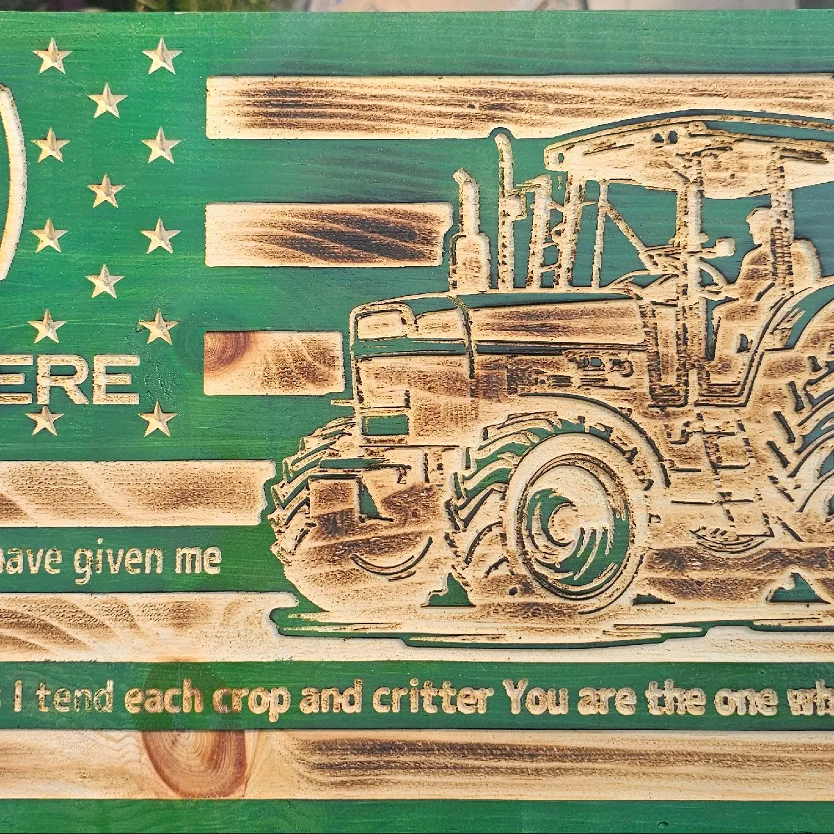 Cnc Wood Tracker Flag