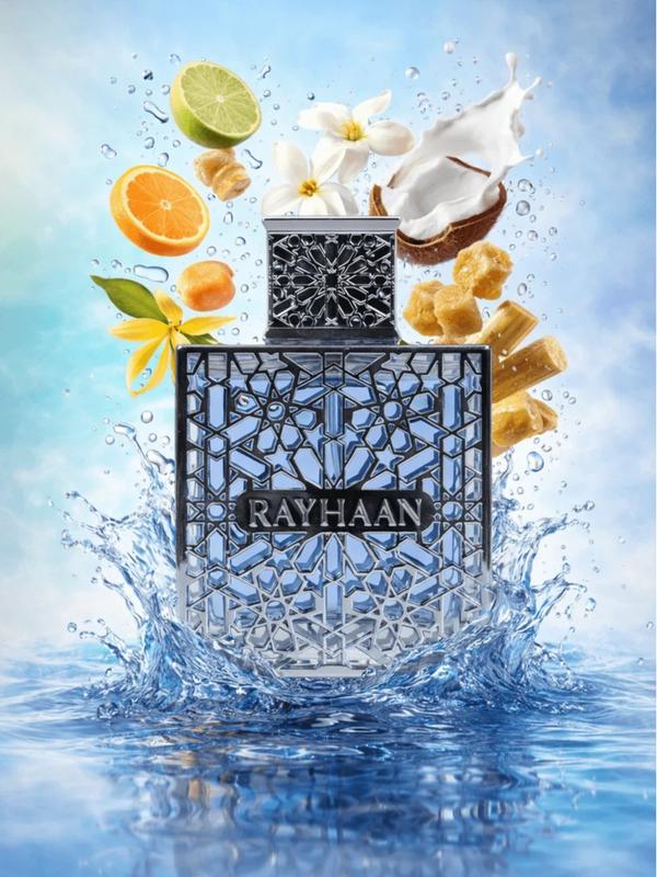 Rayhaan Aquatica Eau de Parfum 100ml / 3.4oz – Fresh Aquatic Citrus Woody Luxury Men’s Long Lasting Fragrance Spray