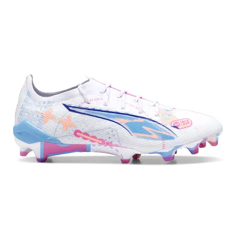 PUMA Mens Ultra 5 Ultimate Vol. Up Firm Ground Football Sneakers Shoes - White