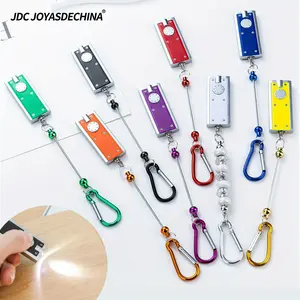 24/16/8 Sets DIY Beadable Keychain Include 8pcs Beadable Keychains Bars with 8Pcs Mini LED Light, Key Chain Accessories Bulk, Blank Creative Keychains Bars for Gift Jewelry Making