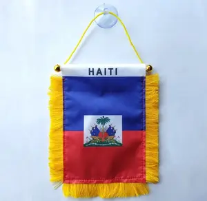 ) “Mini Drapo Haiti ak Franj – Dekorasyon Machin/Biwo ”