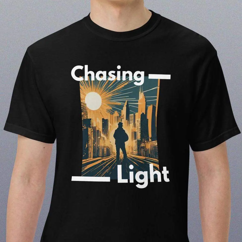 Chasing light heavyweight t-shirt