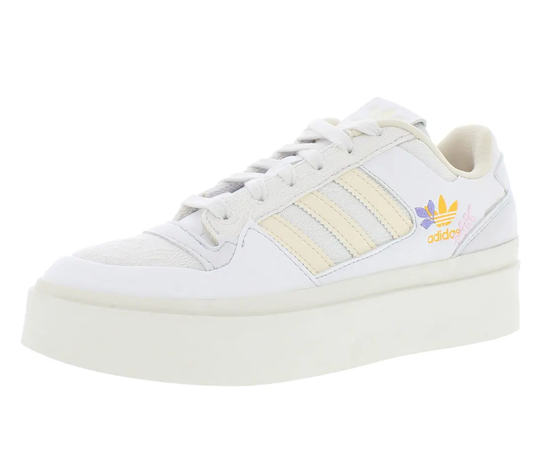 Adidas Forum Bonega Sneaker, Women's Classic Low Top Lace-Up Platform Sports Shoes for Casual Streetwear Footwear