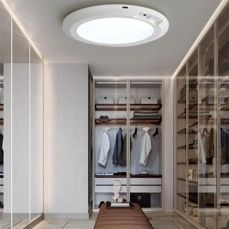 2-Pack Ceiling Light Rechargeable Motion Sensor Remote Wireless Battery Powered Pantry Garage Easy to Install Suitable for Various Scenarios Patio / Battery Operated Magnetic Light for Closet Shower Shed Hallway Porch Stairs(3 Color Temperatures)
