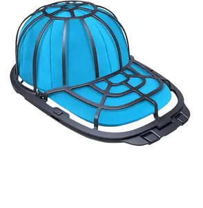 Upgraded Hat Washer for Washing Machine - Baseball Cap Cleaner Cage & Frame Protector - Anti-Deformation Hat Laundry Bag for Dishwasher & Washer - Fits Adult & Kid Caps (1 Pack)