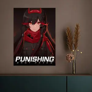 New PPunishing Gray Ravener Poster HD Heavy-Duty Self-Stick Waterproof Wall Decor Tool-Free Install Durable & Reusable Conceals Wall Flaws Elevates Home Style Perfect for Living Room Bathroom & Kitchen Easy Apply & Remove