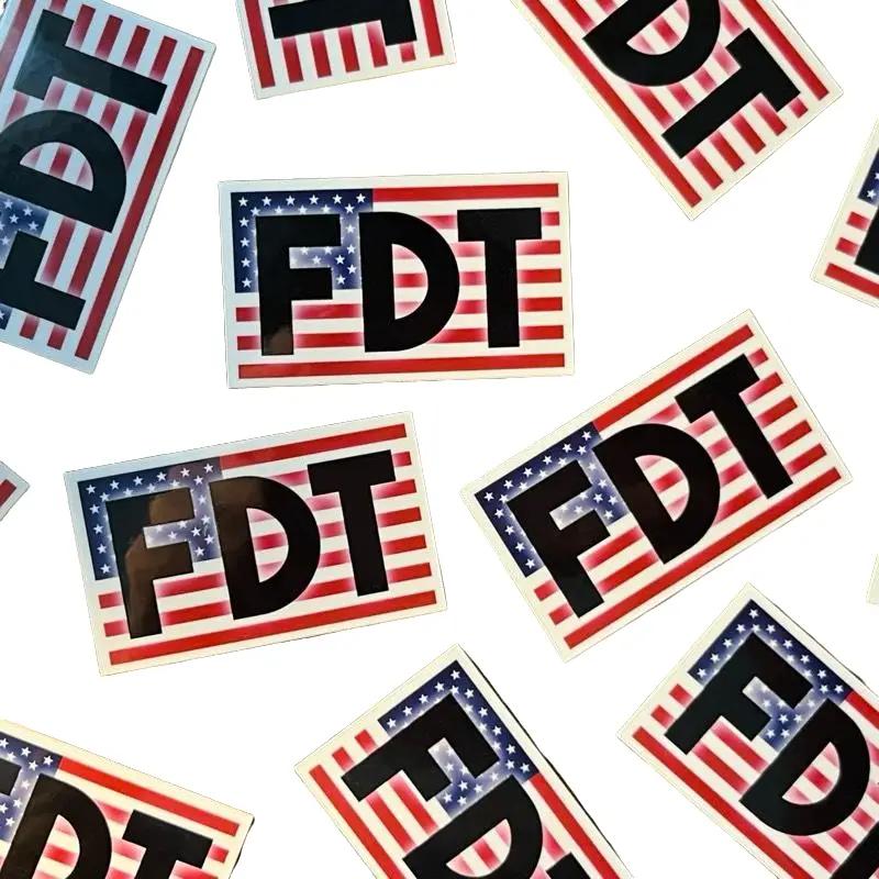 FDT American Flag Vinyl Stickers 2 Inches Mini - TikTok Shop