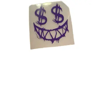 Scary Smile Decals for Windshield Windows Vehicles Walls Easy Application Weather Resistant Stickers Ideal for Adding a Spooky Touch