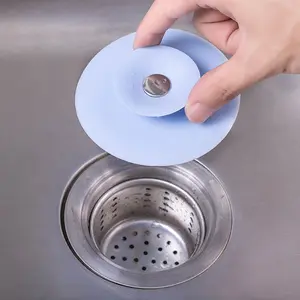 5pcs 2-in-1 Silicone Drain Stopper & Strainer - Anti Clogging Drainage Hair Catcher for Shower, Bathtub, Sink - Non-Slip Grip Cover for Kitchen, Bathroom, Laundry Floors, Hot Bath Tub Protector, Filters, Household Accessories