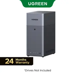 UGREEN NAS DH2300 2-Bay Desktop NASync, Support Capacity 64TB (Diskless), Remote Access, AI Photo Album, Beginner Friendly System, 4GB RAM on Board,1GbE, 4K HDMI, Network Attached Storage(Diskless)