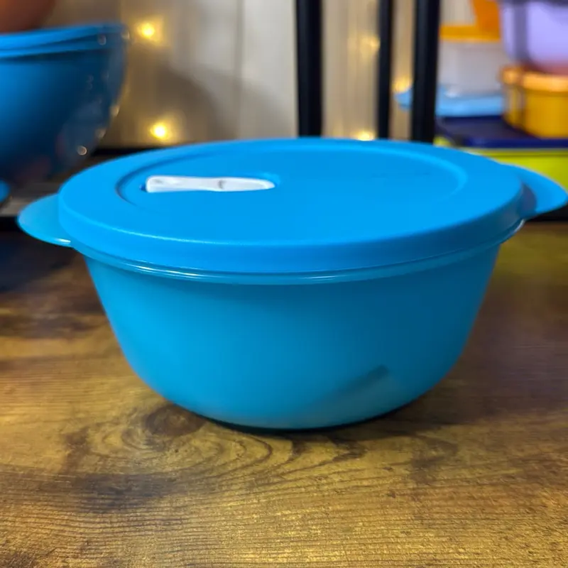 Tupperware 1.3L Micro Flash Round Blue