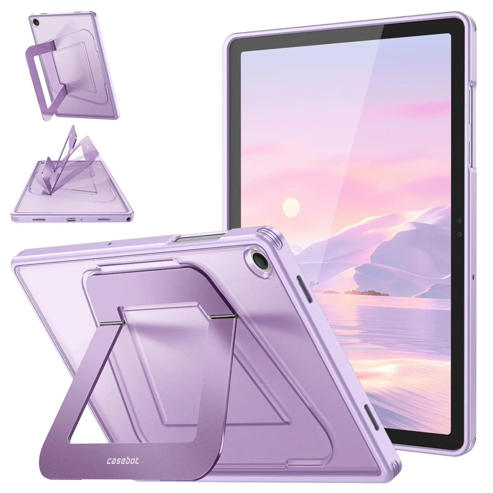 Fintie 360° Rotate Stand Tablet Cover with Armor Casing, Accessories for Galaxy Tab A11 Plus/A9 Plus & S10 Lite/S10 FE, Secure Fit, Drop-Proof Protection