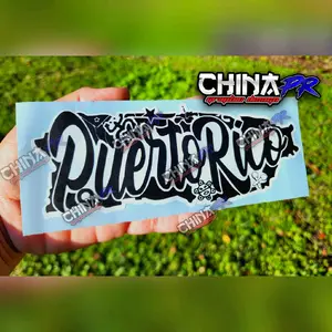 PUERTO RICO MAPA TRADICION STICKER DECAL