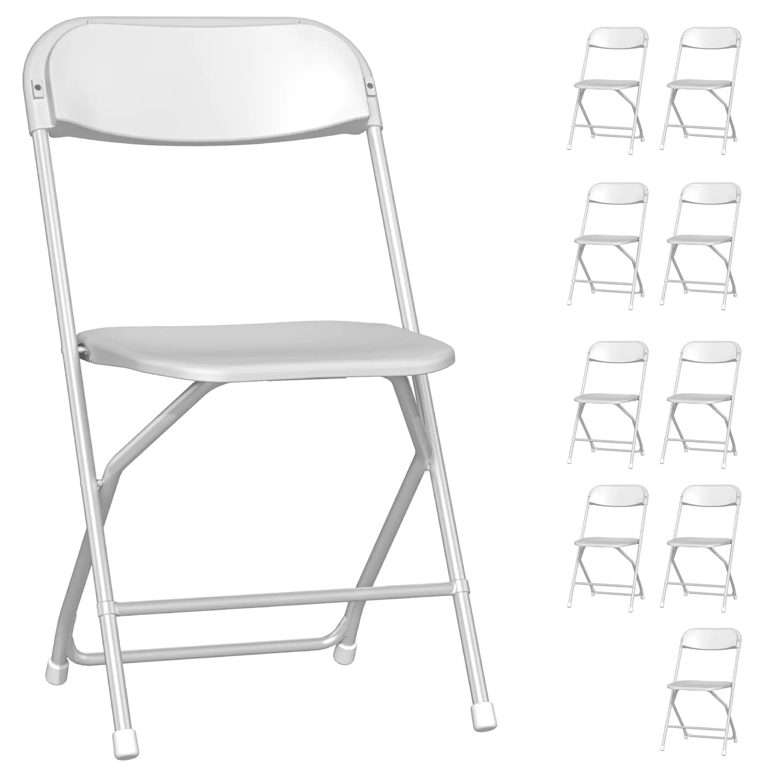 2/6/10 Pack Folding Chairs, Plastic Folding Chairs Outdoor Indoor, 350lb Capacity,Portable Event Chair, Lightweight Folding Chair,for Events Office Wedding Party Rental Picnic Patio