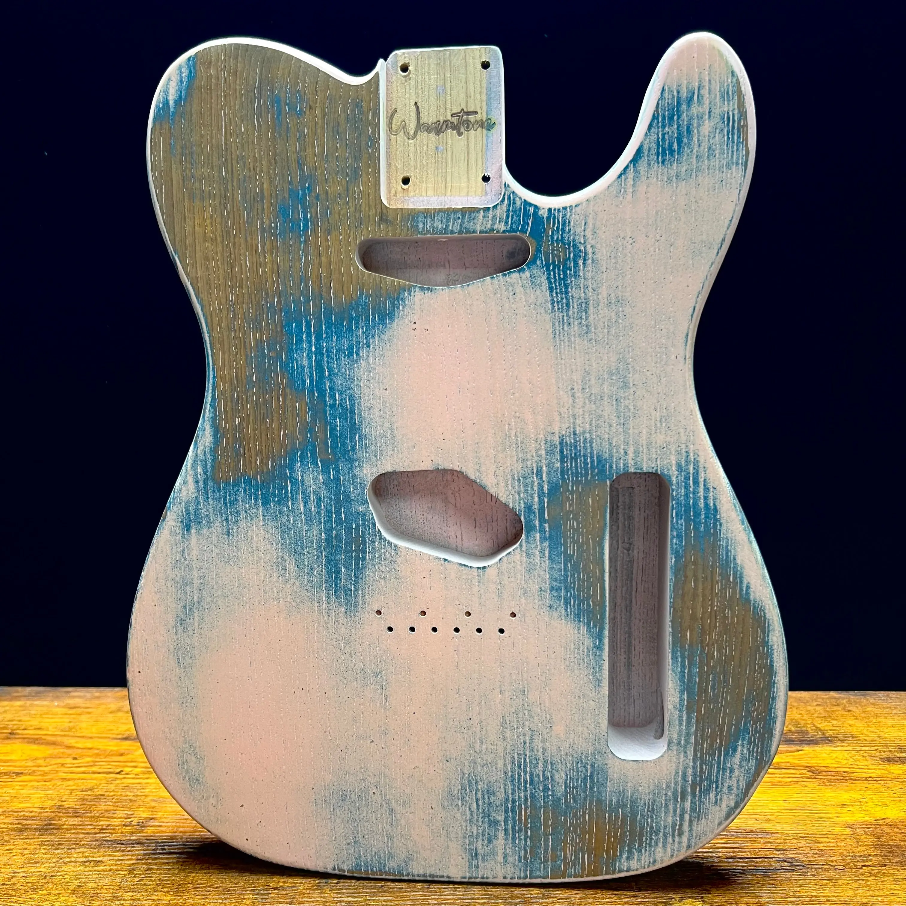 Warmtone Custom Guitars Relic Tele Style Guitar Body “Earth Pink”