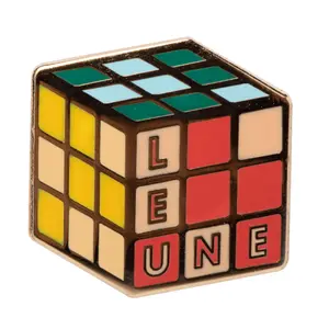 Retro Cube Enamel Pin