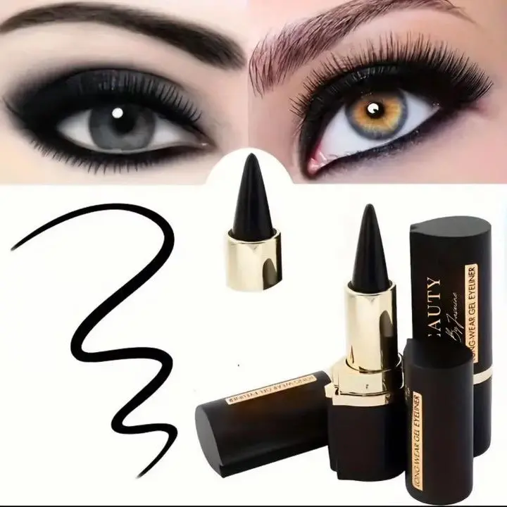 Eyeliner Gel Liner with Precise Tip for Bold Defined Eyes Black Smudgeproof Long-lasting Waterproof Makeup