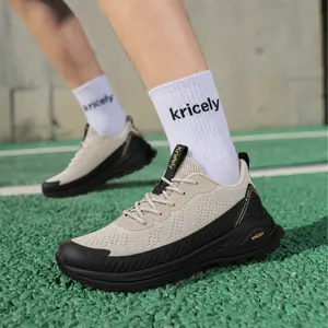 KRICELY Men's Trail Running Shoes 2.0 - Lightweight, Breathable, Non-Slip, Shock-Absorbing Running Trainer, Sports Trek Shoe for Hiking, Cross Training, Versatile Walking Use, Sports Running Shoes Boy Casual Footwear Sneaker