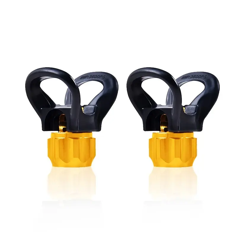 2PCS Airless Sprayer Tip Guard Holder, Nozzle Base Seat, 7/8 Inch Thread Universal Spray Gun Tip Guard, Durable Replacement Part
