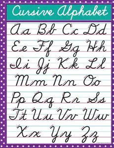 Cursive Alphabet: Cursive Handwriting Workbook for Kids and teen: Beginning Cursive helps children learn the basics of cursive writing in the  enj -- Mike Stewart - Paperback