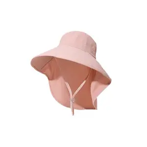 Women's 2026 Wide-Brimmed Sun Hat with Face-Shading Shawl Design, UV Protection for Summer Cycling, Outdoor Hats