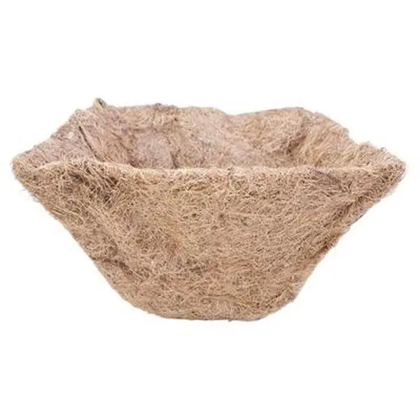 212 MAIN Hangable Square Coco Liner - 14x14x7 in Soil Bed Liner for Garden Pots, Planters, Home Improvement & Garden Supplies, 0.64 Lbs, 14 X 14 X 7 In