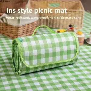 Waterproof Foldable Picnic Blanket - Thick, Durable Outdoor Beach & Camping Mat (Fashion Accessory for Outdoor Activities)