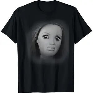 100% Cotton Funny Disgusting Doll face Meme T-Shirt