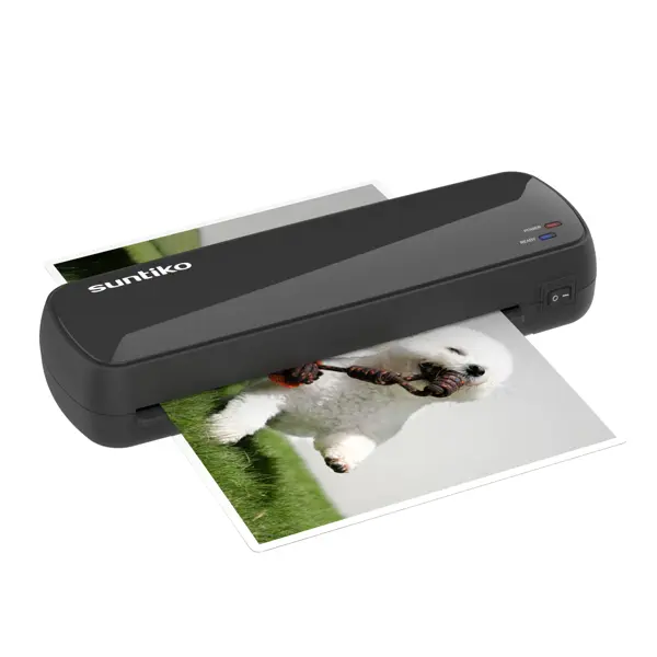 4‑in‑1 Thermal Laminator Machine, Fast Warm‑Up for Photos & Documents, Long‑Lasting Color Preservation, Laminating Tool for Home Office(Black)