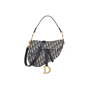 Pre-owned Dior canvas Handbag Mini Saddle Bag