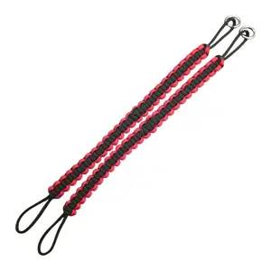 RED and BLACK Bottom Paracord Strap for 19 quarts cooler