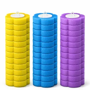 36 PCS Disposable Toilet Brush Heads, Toilet Bowl Wand Refills for Toilet and Bathroom Cleaning, Disposable Toilet Cleaner Refill Pads for Washroom Mats Brush Cleaning System brush refill (36PCS)