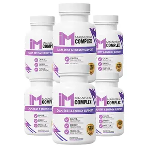 IM Magnesium Complex - 6 Bottles | Multi-Source Magnesium Supplement | Calm, Energy & Muscle Support | 5 Types of Magnesium for Full Body Balance