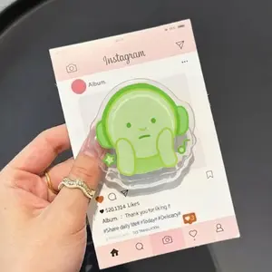 Smis Headphones MagSafe Phone Grip, Cute Magnetic Phone Holder, Adorable GripTok, Gift For Her mount accessories Foldable Wireless pop socket Library Card