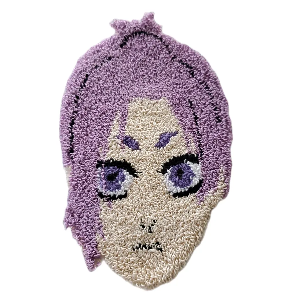 Reo Mikage Punch Needle Coaster - Handmade Tableware with Unique Design and Textured Finish