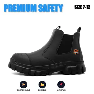 SpringStatements Lightweight Brown Steel Toe Indestructible Work Shoes Safety Sneakers Splash-Proof Smash-Proof Puncture-Proof Breathable Anti-Slip Men Women Durable Industrial Construction Sneakers Outdoor Heavy Duty Protective Gear