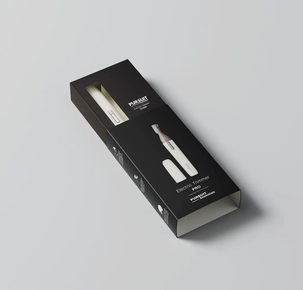 Pursuit Essentials Eyebrow and Facial Trimmer PRO - Double Sided Tool with Dual Features for Effective Brow and Facial Trimming
