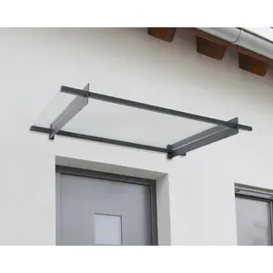 212 MAIN Nancy 1500 Patio Canopy - Heavy-Duty Metal Frame Outdoor Door Awning with Acrylic Glass and Hidden Gasket (Heavy Duty Canopy for Outdoor Use)