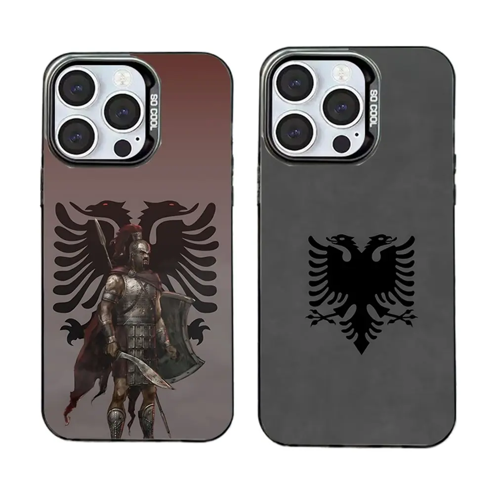 Albania Albanians Flag Phone Cases For iPhone 18 17 16 15 14 13 12 11 Promax Pro Air Plus Soft Anti Fall Black Imd Matte Hard Bumper Shockproof Cover Protection